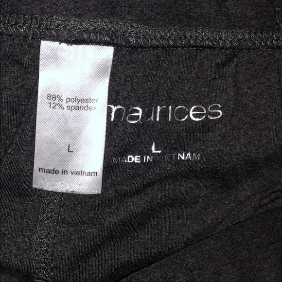 Maurices grey leggings Sz L - Picture 2 of 2